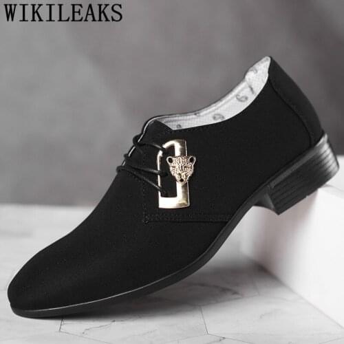 Coiffeur Designer Shoes Men Canvas Luxury Italian Men Classic Shoes Brand Black Dress 2020 Formal Shoes for Men Plus Size Dress