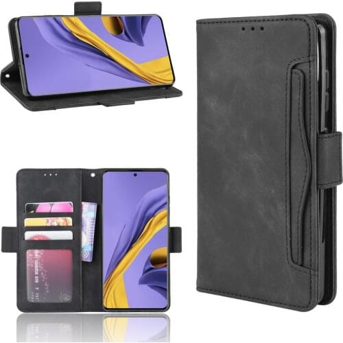 For Samsung Galaxy A51 5G Japanese version Case Premium Leather Wallet Leather Flip Multi-card slot Cover For Galaxy A51 5G Case