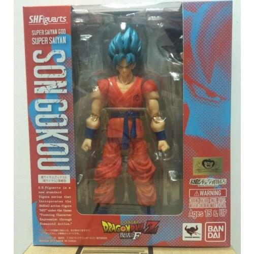 Dragon Ball Z Son Goku Anime Figure Blue Hair Revive Goku Figurine PVC Toys Figurine DBZ Juguetes Brinquedos Model