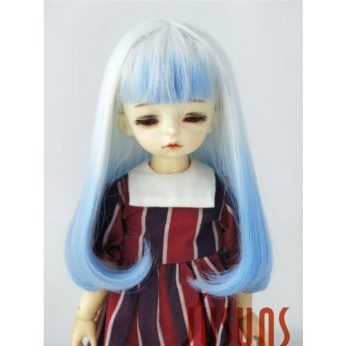 JD493 YOSD Pretty Heat Resistance Wig for BJD Doll Longfull bang doll hair in size 6-7inch Fashionable Doll Accessories