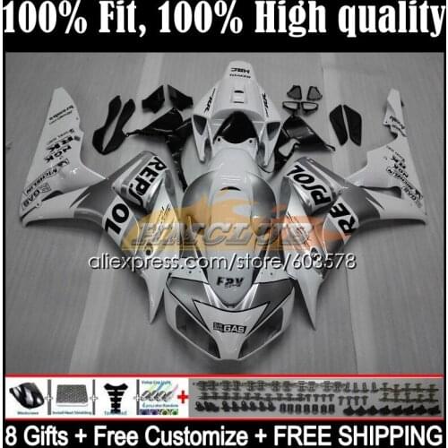 Injection Body For HONDA CBR 1000 RR CC CBR 1000RR 1000CC 49CL.13 CBR1000RR 06 07 CBR1000 RR 2006 2007 OEM Fairing Repsol white