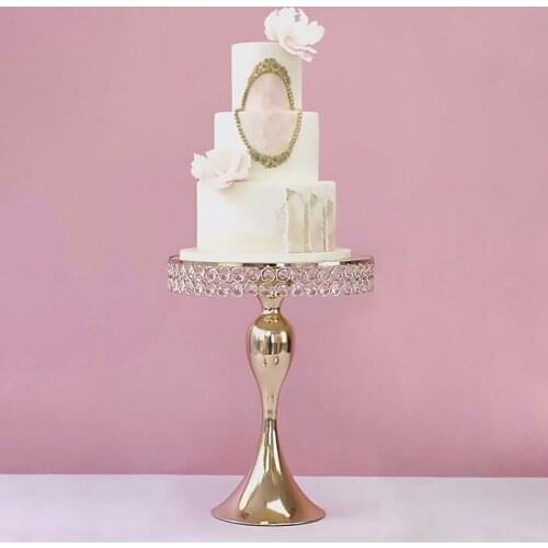 Round Cake Holder Stand Glass Mirror Cupcake Dessert Display Rack for Birthday Party Wedding Party