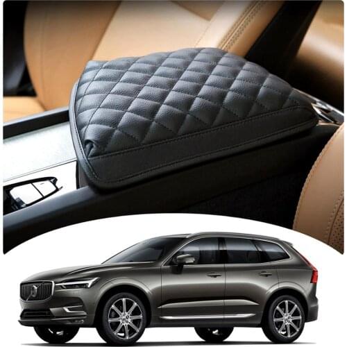 LFOTPP Car Armrest Box Cover For XC60 2th 2018 2019 Central Control Armrest Container Pad Auto Interior Decoration Accessories