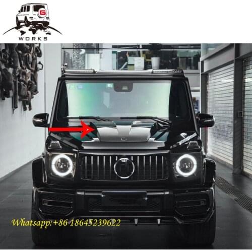 W464 40th Anniversary hood scoop for g class 2019 g63 g500 carbon fiber bonnet cover