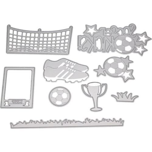 Football Metal Cutting Dies Stencil DIY Scrapbooking Album Stamp Paper Card Embossing Craft Decor