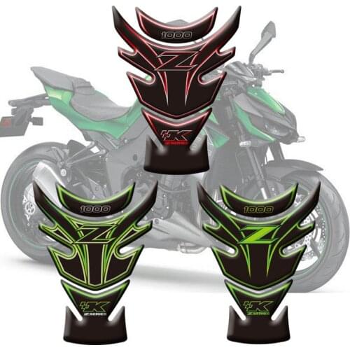 Motorcycle 3D Fuel Tank Pad Protective Stickers Decals For Kawasaki Z1000 2010 2011 2012 2013