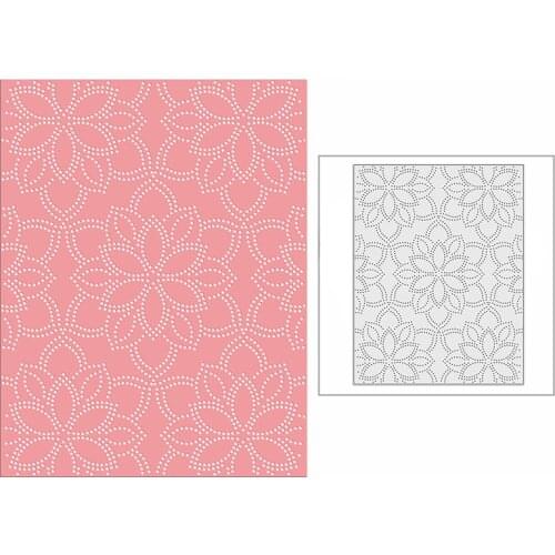 New 2021 Spotted Poinsettia Panel Metal Cutting Dies for DIY Scrapbooking and Card Making Background Embossing Craft No Stamps