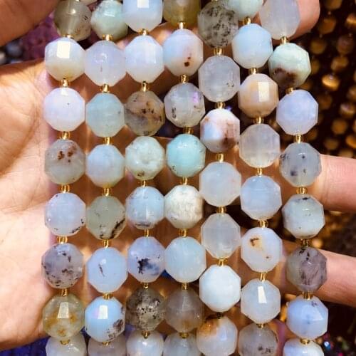 Wholesale Natural Chrysoprase Beads,Hand Cutting Gem Beads 10mm Faceted Gem Stone Loose Beads for jewelry,1string 15.5"