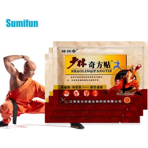 8Pcs Chinese Shaolin Analgesic Patch Back Neck Joint Rheumatism Arthritis Treatment Pain Relief Stickers Herbal Medical Plaster