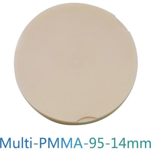 95*14mm Dental Multilayer PMMA Blocks Dental PMMA Disk Blanks C1/C2/C3/C4/D2/D3/D4 Multilayer PMMA Blank