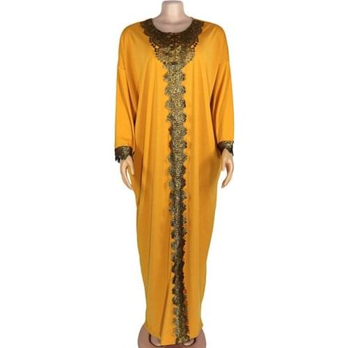 Free Size African Dresses For Women 2021 Boubou Ankara Dashiki Embroidered Long Dress Woman Nigerian Headtie Muslim Hijab Abayas