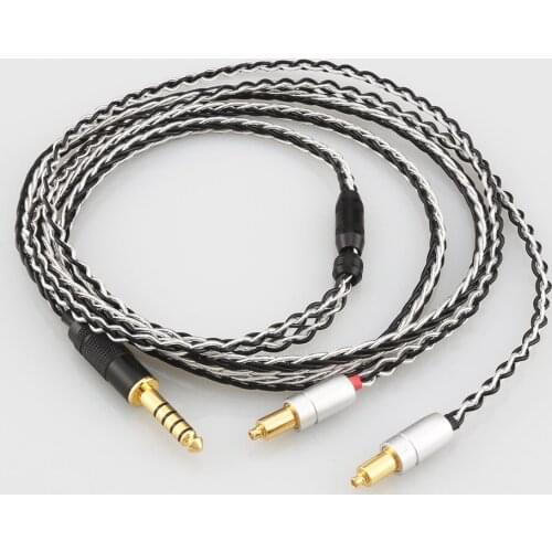 Audiocrast 7N OCC Silver Plated Cable 4.4mm Balanced Headphone Upgraded Cable for SRH1440 SRH1840 SRH1540 SHR535 846