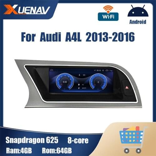 Android Car Screen Player for Audi A4L 2013 2014 2015 2016 Car Multimedia Player GPS Navigation CarPlay Auto Stereo Radio Video