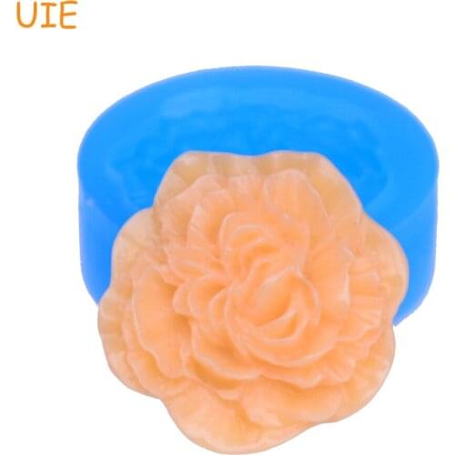 HYL079U 31.3mm Flower Silicone Mould - Fondant, Cake Decorating Tools, Gum Paste, Resin, Chocolate, Candy, Icing, Jewelry Making