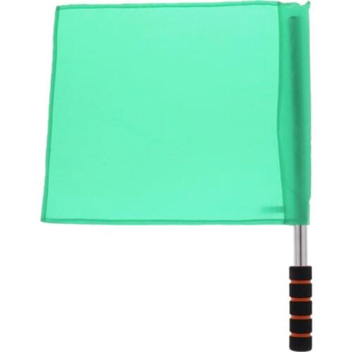 Referee Football Soccer Hocky Lineman Flag Hand Flag Competition Flags Green