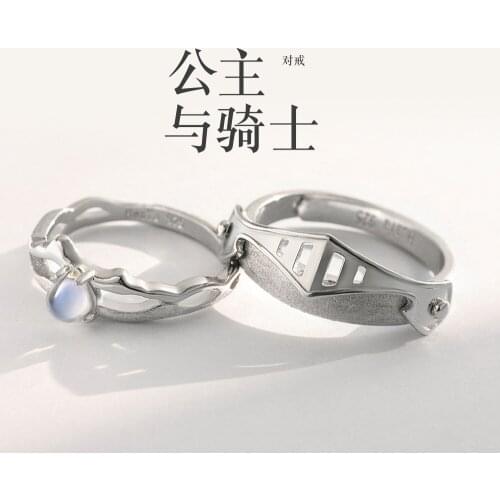 New hot couple rings adjustable ring S925 Sterling silver high quality jewelry Cos Limit fashion cosplay gift C