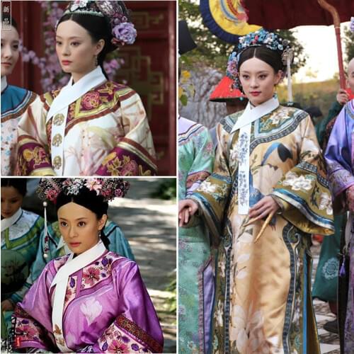 Middle-aged ZhenHuan GuiFei Costume TV Play Legend of Zhenhuan Qing Dynasty Royal Princess Costume Qifu Embroidery Hanfu