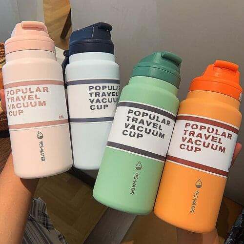 HOT Premium Travel Coffee Mug Stainless Steel Thermos Tumbler Cups Vacuum Flask thermos Water Bottle Tea Mug Thermo Cup Good