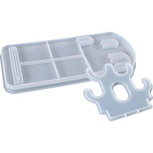 Kitchen Knife Storage Rack Silicone Mold DIY Crystal Epoxy Molds for Resin Casting Ornament Craft Display Stand Decoration