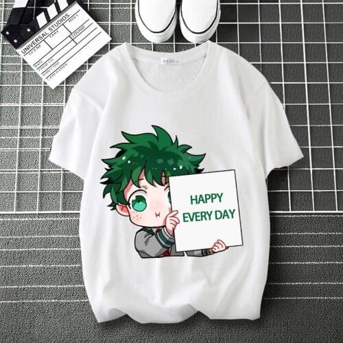 My Hero Academia Kirishima Eijiro Graphics Print personalise T-Shirt Round Collar Short Sleeve Modal Shirt Shirts