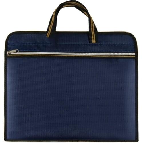 File Bag Oxford Cloth Portable Office Meeting Briefcase Custom A4 File Bag Multi-function Large Capacity Waterproof