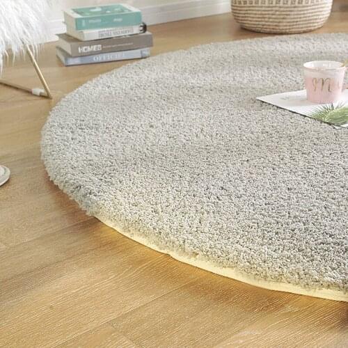 Pink Round Carpet Nordic Ins Style Gradient Colorful Rug For Living Room Bedroom Rugs Fur Mats Large Size Hanging Basket Mat