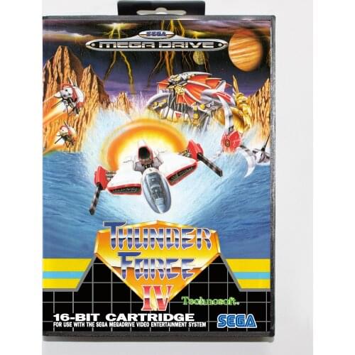 Thunder Force IV PAL-E Boxed Version 16bit MD Game Card For Sega MegaDrive Sega Genesis Systems
