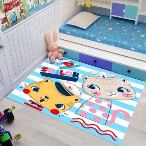 Funny Cartoons Carpet 3D Printed Carpet Square Anti-Skid Area Floor Mat Rug Non-slip Mat Dining Room Living Soft Carpet 03