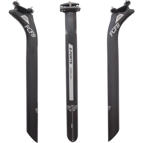 Special FCFB BACK 25MM 3k seatpost carbon fiber seat tube sliver black 27.2/30.8/31.6*350/400mm road bike mtb bike
