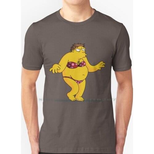 Barney Dancing T Shirt 100% Pure Cotton Barney Homer Moe Tavern Fun Parody Cartoon Vintage 90s Dance Marge Bart