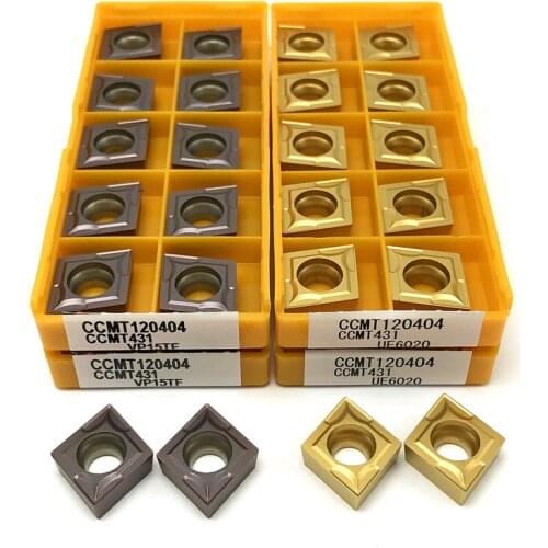 CCMT120404 VP15TF carbide insert External turning tool turning insert high quality CNC Lathe tool CCMT 120404 Cutting tool