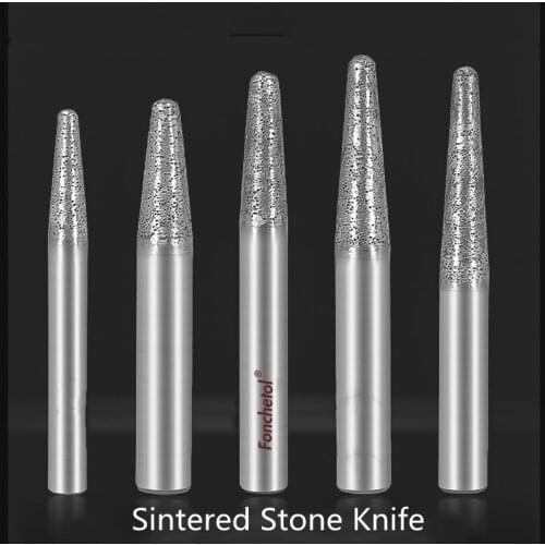 1pcs-free Quartzite Granite SandStone carving knife,granite CNC carving machine tool,taper ball nose Sintered Stone Knife