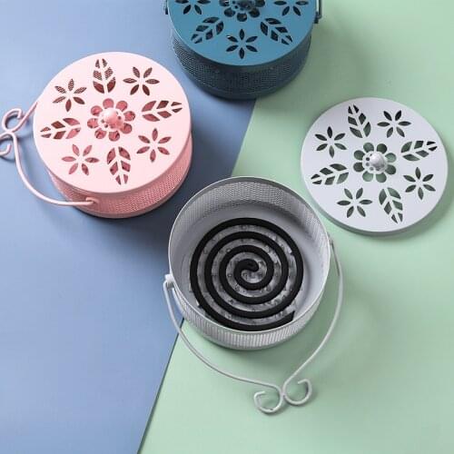 1Pcs Mosquito Incense Burner Anti Scald Rack Fire Prevention Iron art Durable Portable Used for Garden Living room bedroom tool