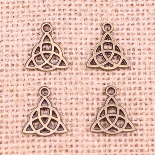 136pcs Charms celtic knot amulet 16x14mm Antique Making pendant fit,Vintage Tibetan Bronze,DIY bracelet necklace