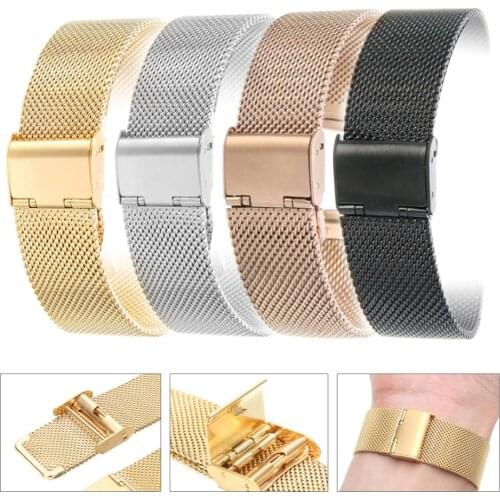 14mm 16mm 18mm 20mm Universal Milanese Stainless Steel Bracelet Strap for DW (Daniel Wellington) Fashion Men Women Bracelet band