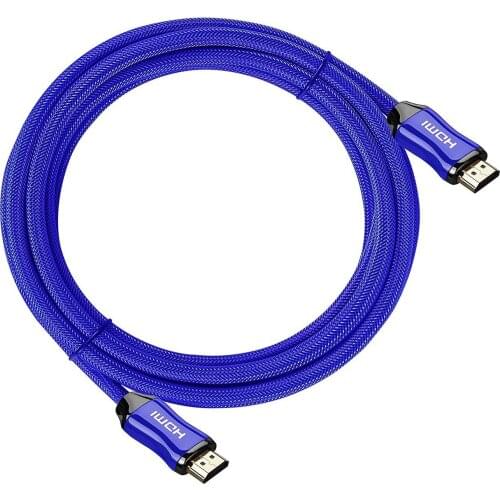 2019 1080P Micro HDMI to HDMI Gold Plated HDMI connector for HDTV Projector Mobile phone Flat Camera 1m 1.5m 1.8m 3m color blue
