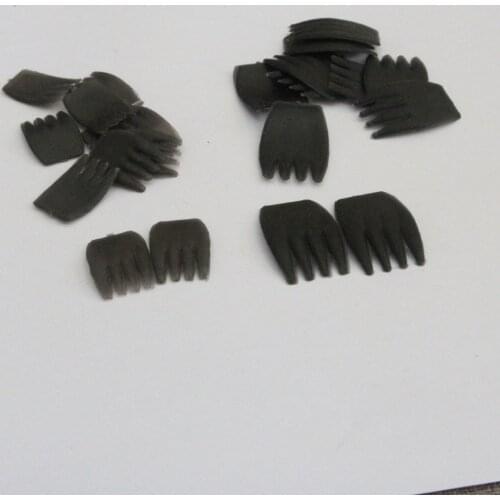 30pcs/lot 10x15mm/13x20mm black color plastic animal paw foy diy plush doll findings--size option