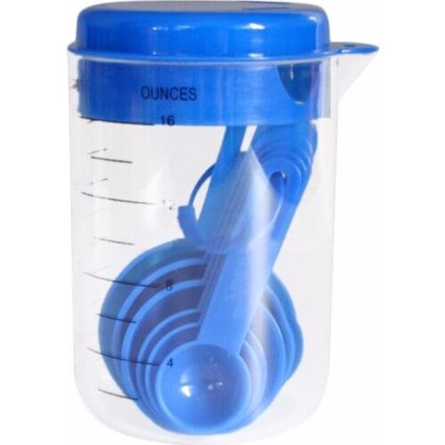 7pcs Measuring Cups Spoons Set Kitchen Tool Utensils Cream Coffee Kitchen Baking tools