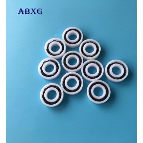 Free shipping 10pcs 6305 POM plastic deep groove ball bearing 25x62x17mm with glass balls