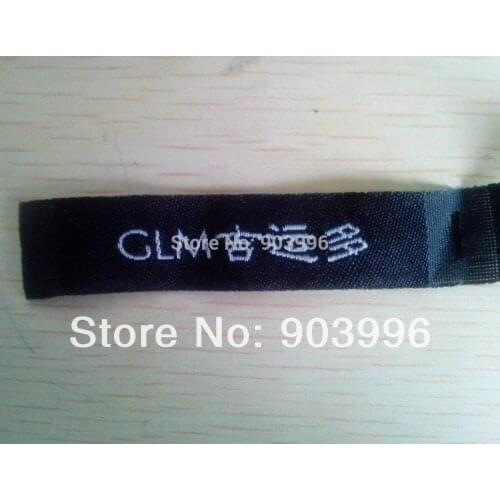 Free Shipping -(5000pcs/lot)Customized garment clothing Woven Labels(accesories end fold main label)