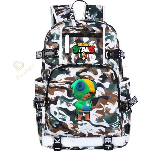 Kids Schoolbag LEON Surge Peluches Backpack School Student Adult Mens Student Book Bag Large Shopping Travel Bag