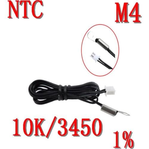 Fixed NTC thermistor 10K B: 3450 1% accuracy temperature sensor NTC10K/3450 temperature probe