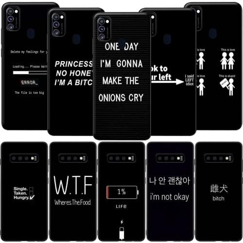 GX155 No Princess Color Text Case for Samsung A10S A20S A40S A50S A70S A51 A71 A81 A91 M11 M30S M31S M21 M51 A02S A42