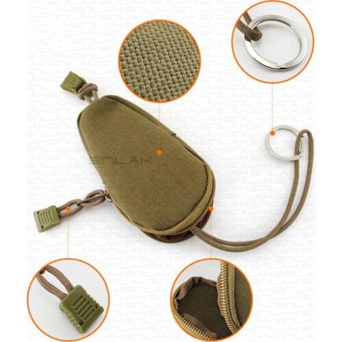 Hot Mini Key Holder Men Small Key Organizer Army Camouflage Coin Purses Outdoor Commuter Equipment Zippered Case Bags