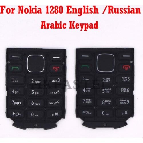 For Nokia 1280 New Mobile Phone English / Russian / Arabic Keypad For 1280 Replacement housing cover Keyboard