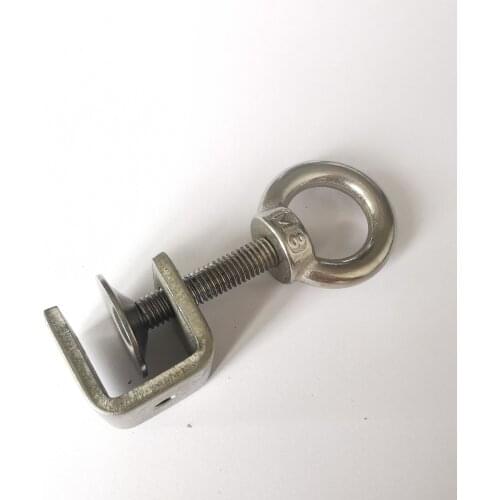 Stainless 304 Fixing Clip Steel Beam Pipe Square Clamp C-clamp U-clamp Hoop Fasteners