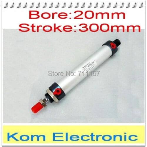 MAL 20-300 Bore 20mm Stroke 300mm Aluminium Alloy Mini Cylinder 20*300 MM 1/8" Port Double Action Single Rod