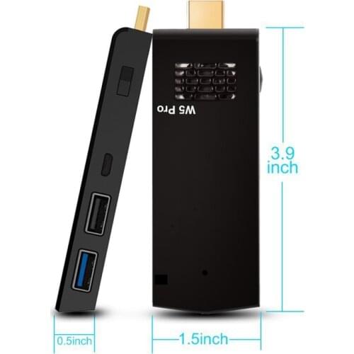 W5pro Windows 10 MINI PC Intel Z8350 2GB 4GB RAM 32GB 64GB ROM 2.4G/5G Dual WIFI BT4.2 Built-In Fan Win10 Compute Stick