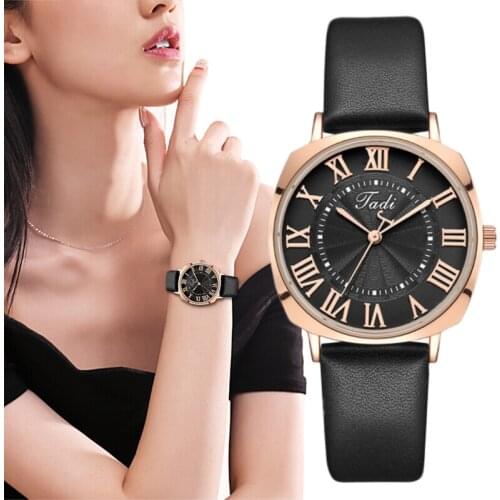 2020 New Watch Women Quartz Ladies Watches Fashion Casual Leather Strap Simple Exquisite Clock Dress Gift Wristwatch Reloj Mujer