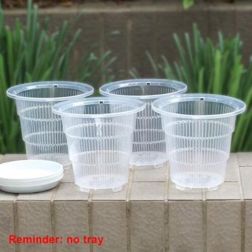Clear Plastic Orchid Pots with Holes Hollow Breathable for Gardening Garden Home Dropshipping